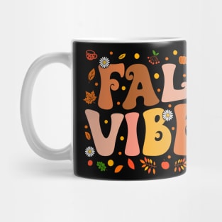 Groovy Fall Vibes Retro Fall Season Autumn Floral Mug